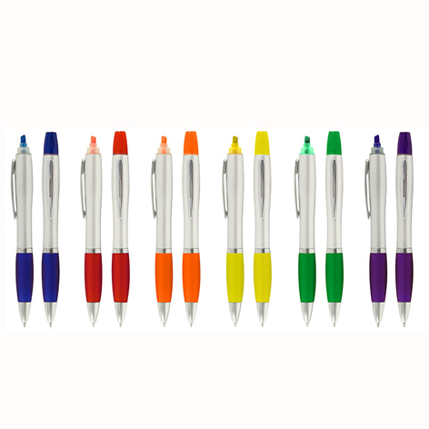 Productos Bolígrafo con Destacador Wind Satin - Imagen 1