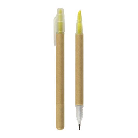 EC43-1.jpg Bolígrafo Destacador Ecológico - Imagen 1
