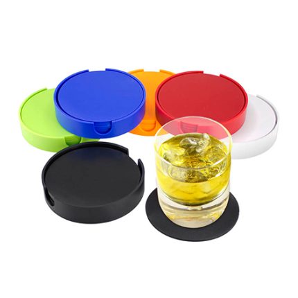 Set de Posavasos Plásticos Redondos
