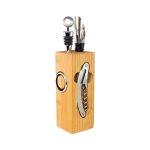 Set de Vino rectangular de Bamboo