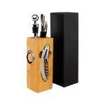 Set de Vino rectangular de Bamboo - Imagen 2