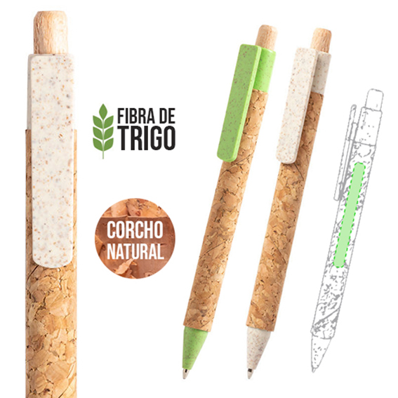 EC86-1 Bolígrafo Ecológico Clover - Imagen 1
