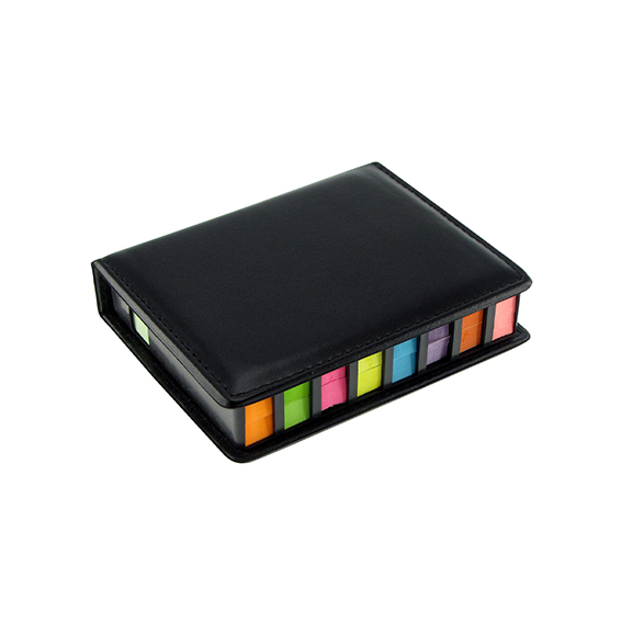 LB31__2 Set de Notas Adhesivas de PU Negro - Imagen 1