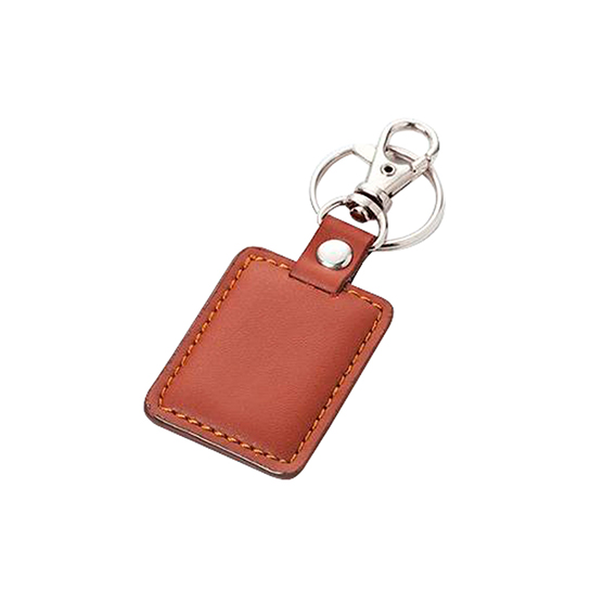 LV26*1 Llavero Simil Eco-cuero Café - Imagen 1