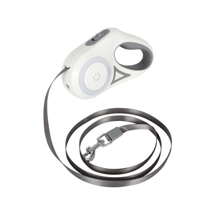 Correa extensible de 3mts para mascota, con linternas LED